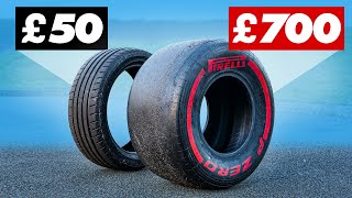 £50 Normal Tyres vs £700 Formula 1 Tyres