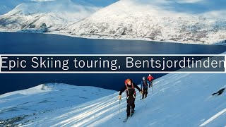 Epic Skiing touring on Bentsjordtinden, Ski Touring Tromso, Randonnee @wildkiwiadventurer