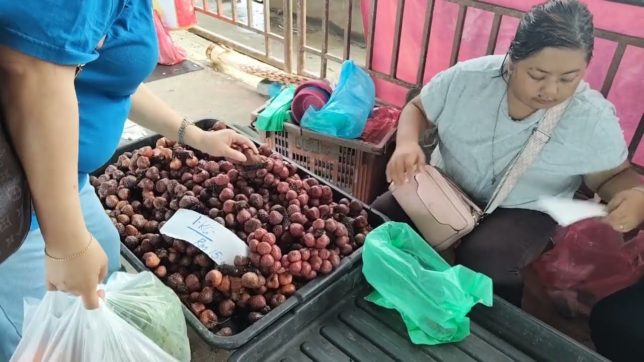 Mencari lauk kampungan di pasar sebauh terus sarapan pagi-peterbayang