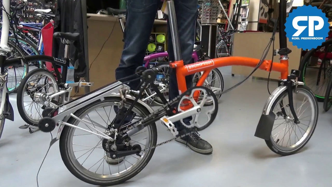 gokken laden werkelijk Hoe vouw ik mijn Brompton vouwfiets in- en uitelkaar? - YouTube