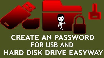How to PASSWORD protect external hard drive / USB DRIVES 2018 (without any software)