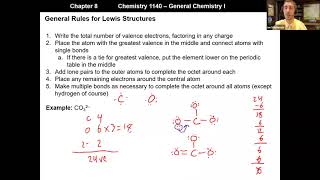 CHEM 1140 Chapter 8 Lewis Structures Part II Chem 1140 Chapter 8 Resonance Structures