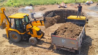 New JCB 3dx Loading Mud In Tippr | JCB 3dx Video | jcb loading mud in Tippr