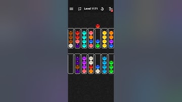Ball Sort Color Water Puzzle Solution Level 1171