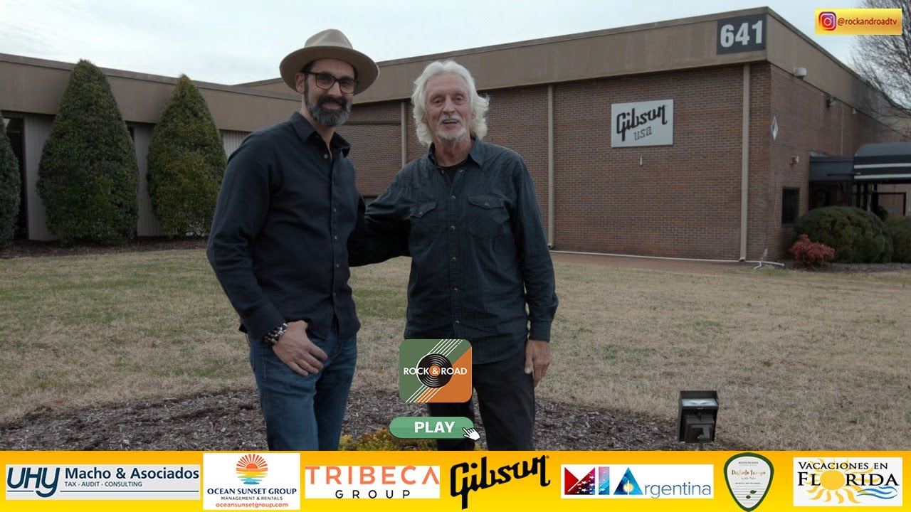Nito Mestre en Gibson ( Nashville ) con Cesar Gueikian