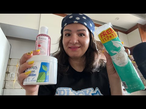 ASMR doing my skincare for sleeping #asmr