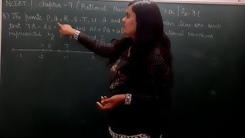 Q5 ex9.1 | represents P,Q,R,S,T,U,A and B on the number line are| class7 chapter9 "rational numbers"