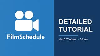 FilmSchedule Detailed Tutorial