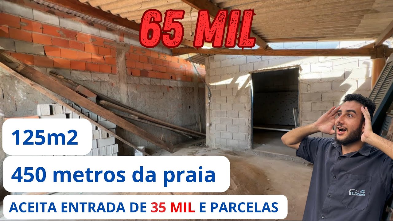 (vendido) CASA POR 65 MIL Á 450m DA PRAIA EM ITANHAEM 😱 ( A CASA MAIS BARATA DO LADO PRAIA ) 