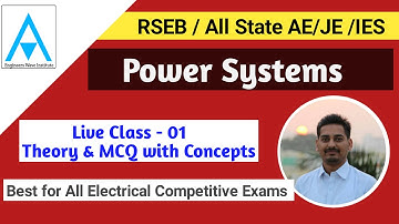Live Class 01 -  Power Systems RSEB/IES/SSC JE/ALL State JE EE Exams | MCQ with Concepts