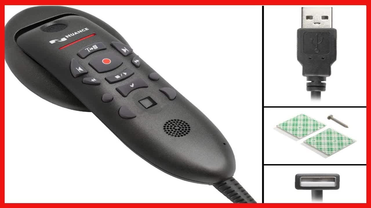 Nuance PowerMic III Microphone for Dragon (NonHealthcare), 9 Ft Cord