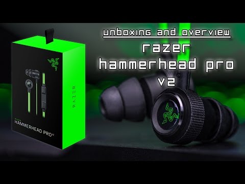 Razer Hammerhead Pro V2 - UNBOXING and BRIEF OVERVIEW + Razer Patch and Keychain!