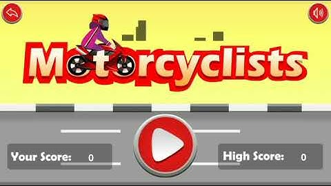 Motorcyclist game made by construct 2 #construct2