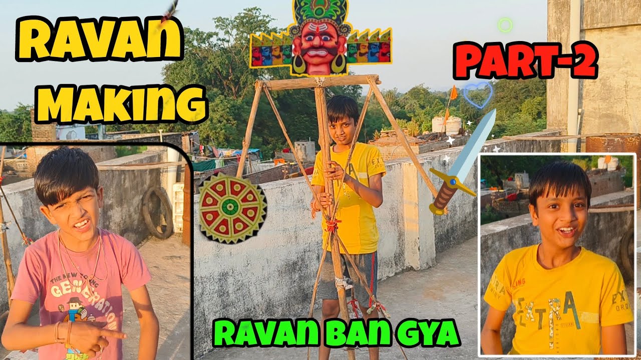 Ravan making(part-2) 2025😍Ravan ka structure ban hi gya❤️2025