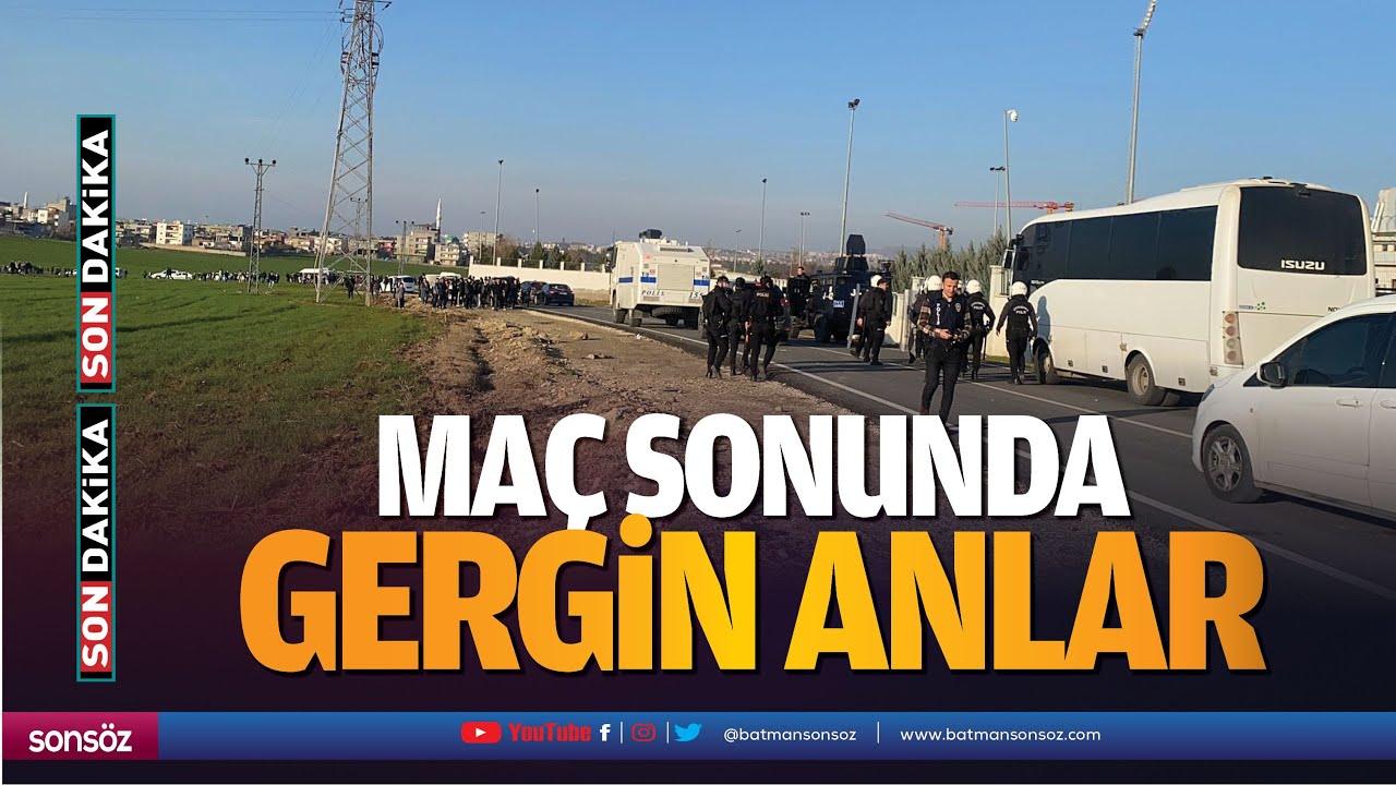 Ma&ccedil; sonunda gergin anlar