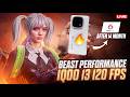 IQOO 13 120 FPS BGMI TEST 🔥 FPS METER LIVE | CONQUEROR PUSH GAMEPLAY #iqoo13 #bgmi #120fps