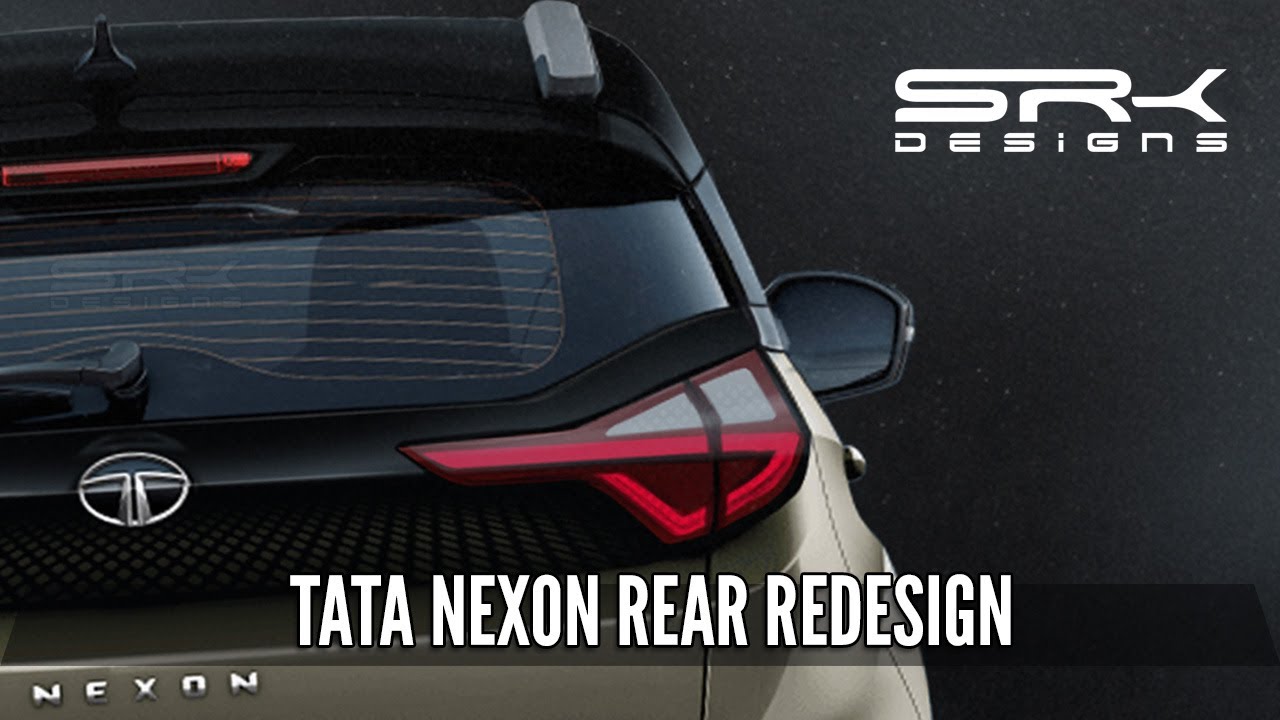 Tata Nexon Rear Redesign Car Design SRK Designs YouTube