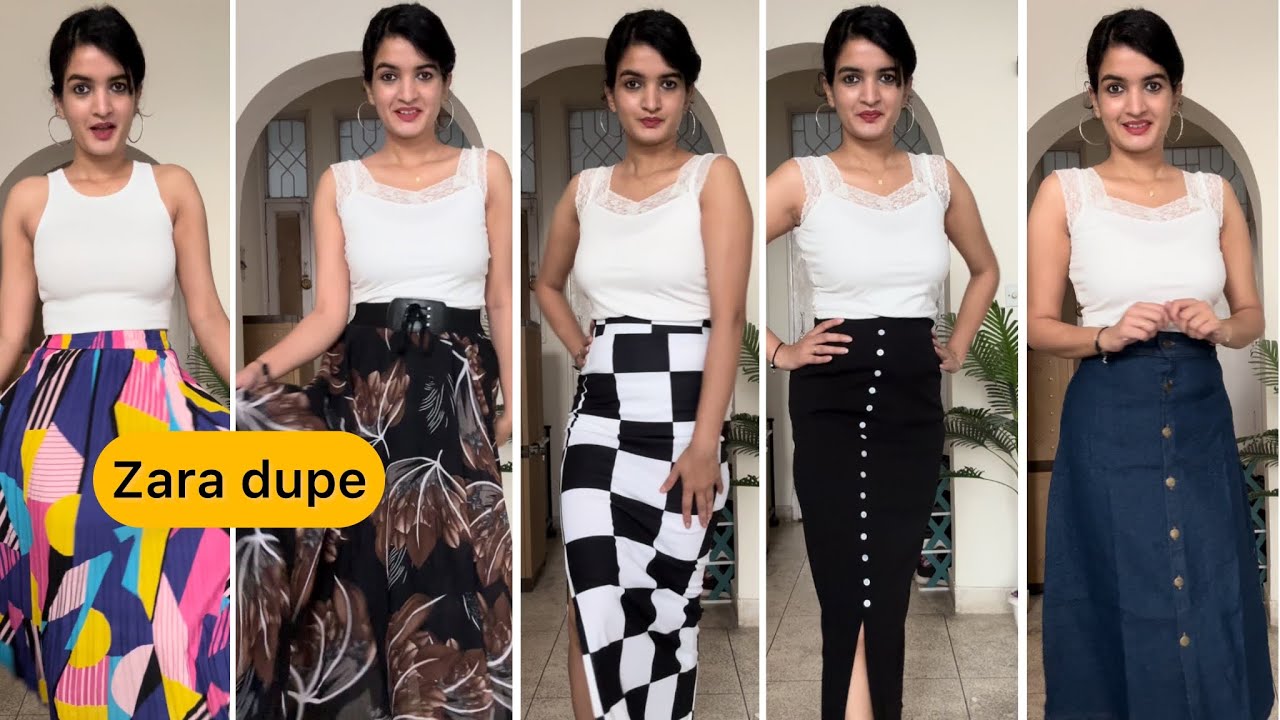 Skirt haul meesho skirt meesho haul YouTube