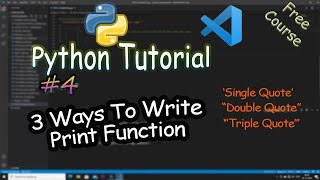 Python Free Course More About Print Function PC Playerz