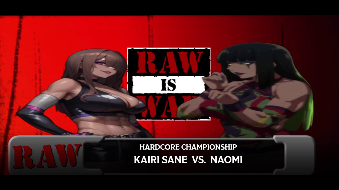Kairi Sane (1-2) (1-1) vs. Naomi (2-2) (3-1) for the Hardcore Championship