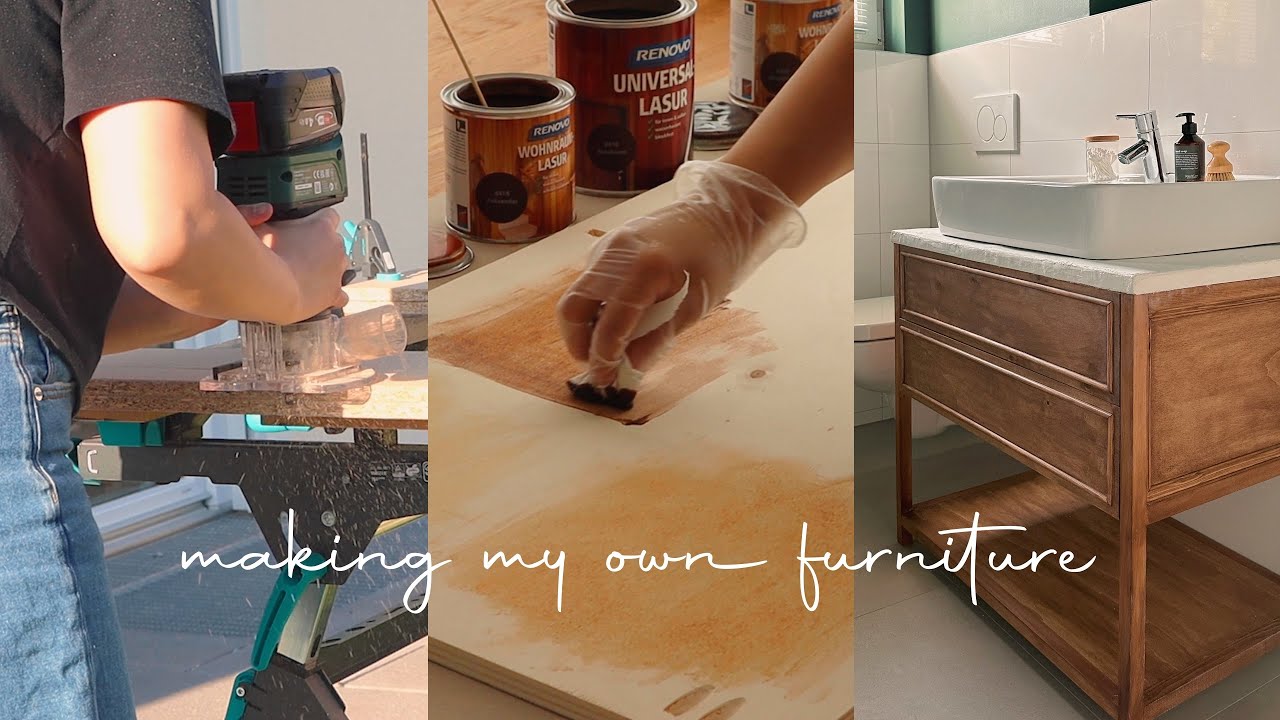Attempting to build my first piece of furniture from scratch - YouTube