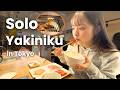 Solo Yakiniku (Japanese BBQ) Lunch in Tokyo 🇯🇵 | How Locals Enjoy BBQ Alone🥩