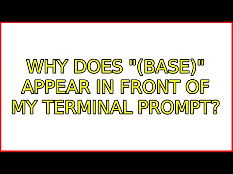Ubuntu: Why does "(base)" appear in front of my terminal prompt? (3 Solutions!!)