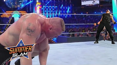 WWE Summersalm 2018 Roman Reigns Vs Brock Lesnar Universal Championship Full Match HD