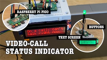 Raspberry Pi Pico zoom-call status display – no more interrupted video conferences!