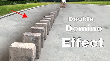 Double Domino Effect With 30 Huge Bricks—How Does it Work?