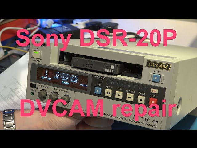 Let's try to repair a Sony DSR-20P DVCAM recorder. - YouTube