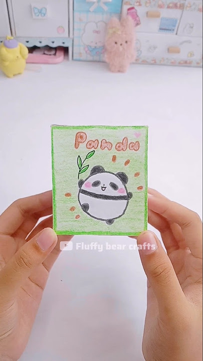 DIY panda blind box 🐼🍃 #shorts #blindbox #panda #craft #unboxing