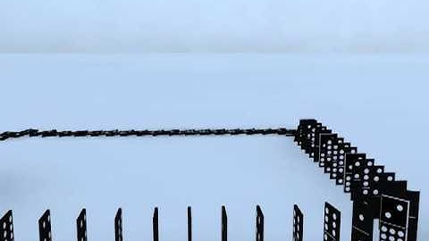 3ds Max MassFX Domino effect Animation