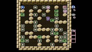 Adventures of Lolo Level 5-5 played on NES Mini Walkthrough Guide Codes Passwords screenshot 5
