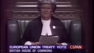 Speaker Betty Boothroyd Casting vote 1993 by Medea's Biggest Fan 19,184 views 3 years ago 1 minute, 16 seconds