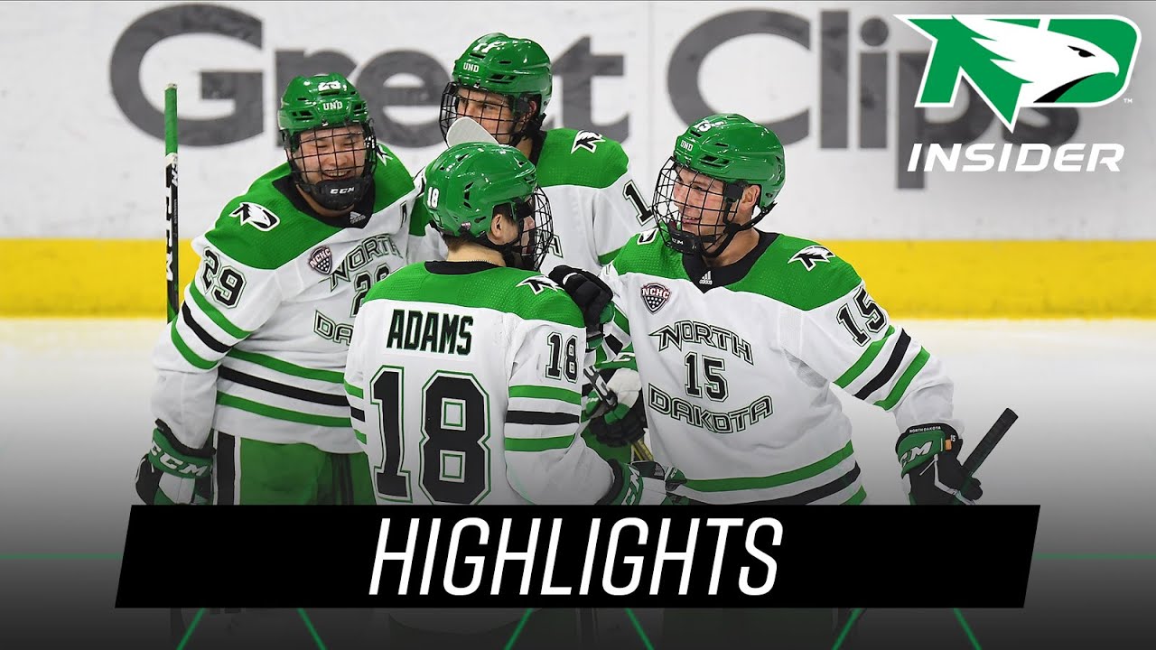 UND Hockey Highlights vs AlabamaHuntsville 1/4/2020 YouTube