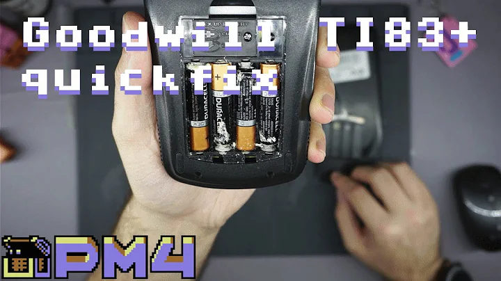 Let's Repair: Goodwill TI83P quickfix