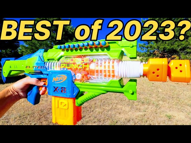 NERF ELITE 2.0 - BLASTER À FLÉCHETTES MOTORISÉ À DOUBLE POINÇON