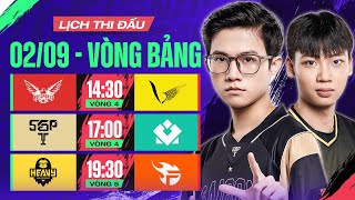 HQ VS VGM I SGP VS MDH I HEV VS FL - ĐTDV Mùa Đông 2023 | Vòng Bảng - 2/9