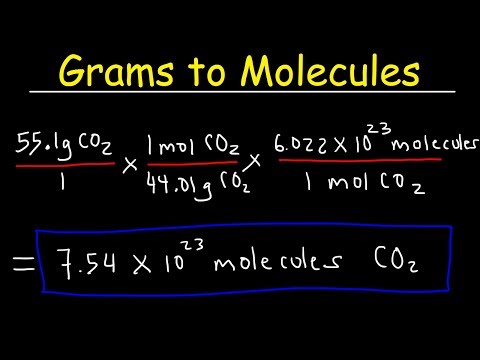 Vídeo: Com calculeu grams a molècules?