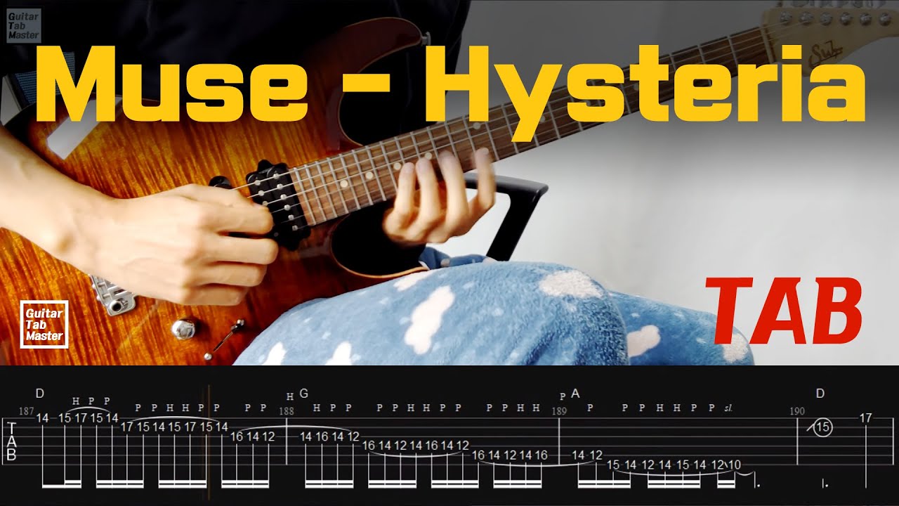 [TAB] Muse - Hysteria │Guitar cover