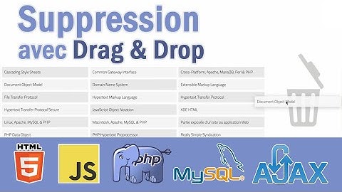Astuce #9: Suppression avec drag and drop via AJAX et PHP/PDO