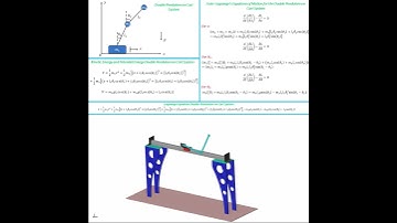 Double Pendulum on cart modelling and simulation in matlab
