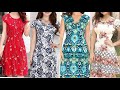 glamorous and attractive American style floral print sheath A Line dress street style casual dress