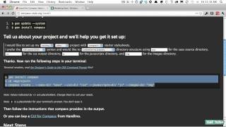 Integrate Compass into an Existing CodeIgniter Project