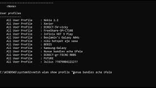 how to hack WIFI PASSWORD using CMD screenshot 4