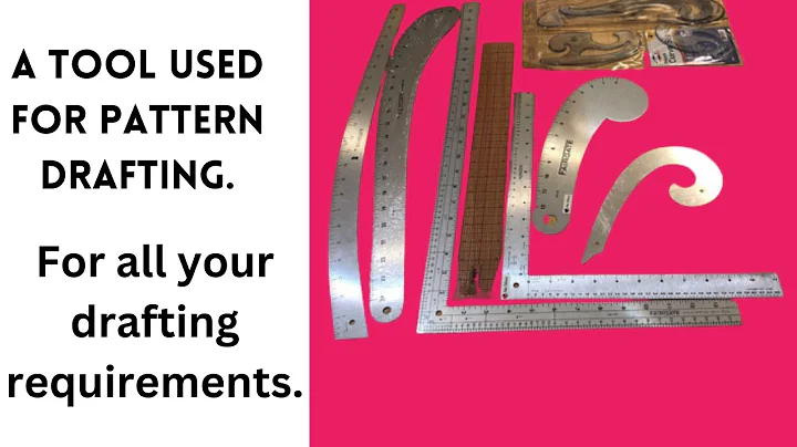 my pattern drafting ruler set