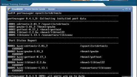 VTC Player   Unix System Administration Essentials, Maintaining Ports