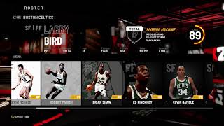 NBA 2K20 Season 1990-1991 Roster Celtics