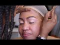 ANOTHER YOUTUBER DOES MY MAKEUP TRANSFORMATION| NIGERIAN BRIDAL GELE AND MAKEUP| DEG MAKEUP AND GELE